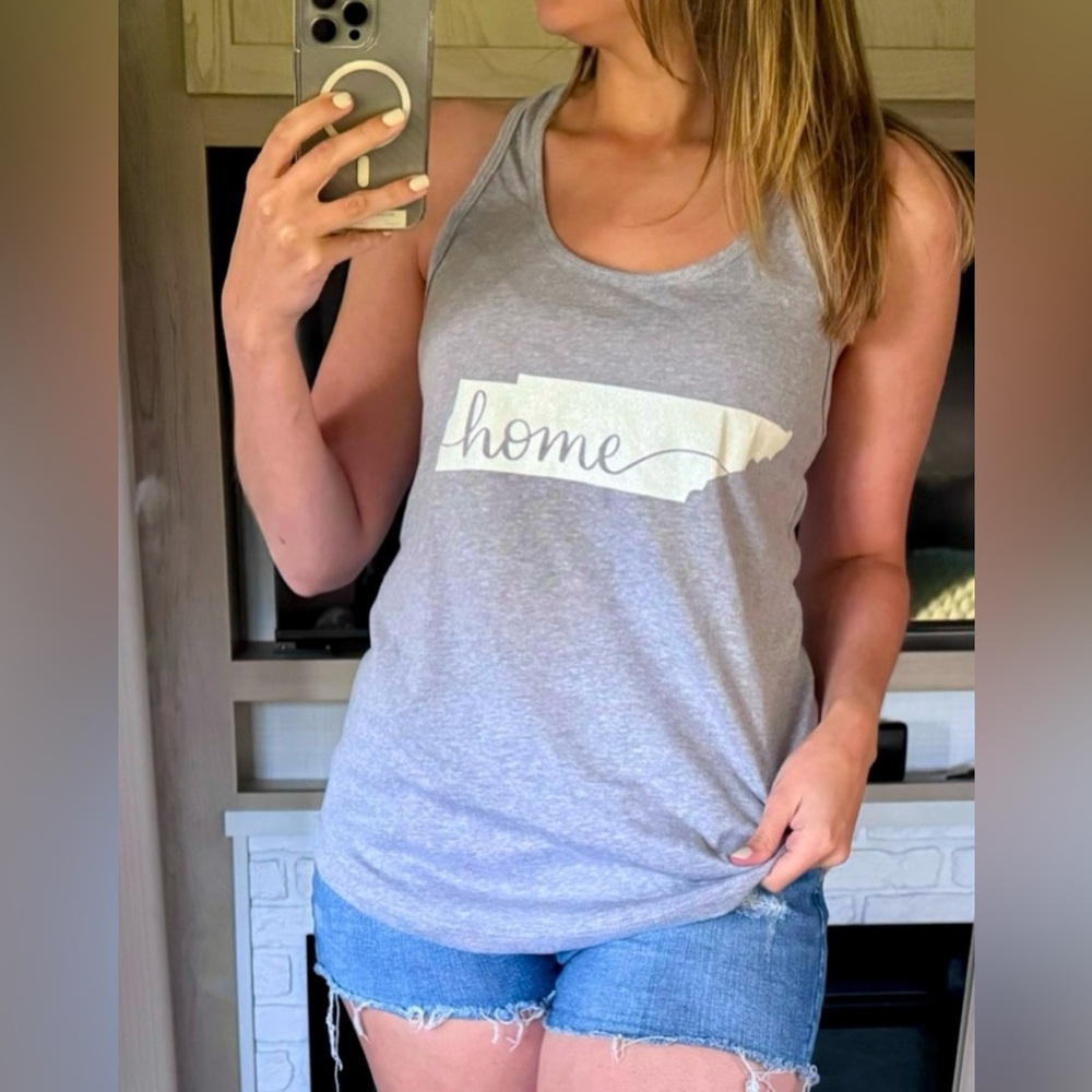 ETSY | Tennessee Home Glitter Tank Top | Size L